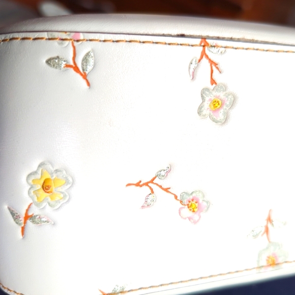 Rare 1941 Tea rose Turnlock Camera bag with C chain - Picture 8 of 12